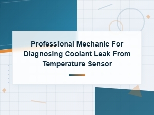 Professional Mechanic Guide to Diagnosing Coolant Leak From Temperature Sensor